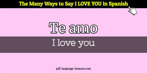 13 Fluent Ways To Say I Love You In Spanish