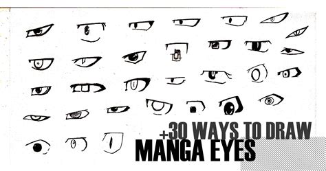 30 Ways To Draw Manga Eyes By Mangakaofficial On Deviantart