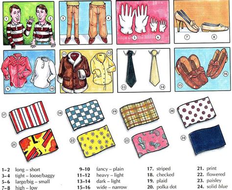 Describing Clothing English Vocabulary With Pictures Vocabulario En