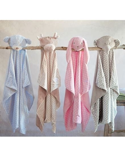 Stephan Baby Pink Bunny Hooded Baby Towel