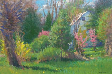 Michael Budden Impressionistic Rural Farm Landscape Oil Painting