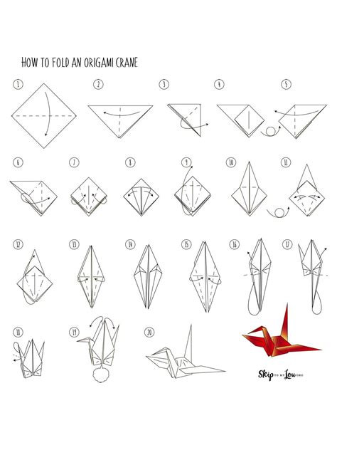 Illustrated Printable Origami Instructions Origami Rose Basic Origami
