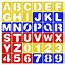 26pcs Letters Alphabet Stencil 10pcs Number Plastic Stencils Template 