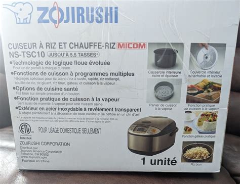Zojirushi NS TSC10 Micom Rice Cooker Warmer Brown 63738973336 EBay