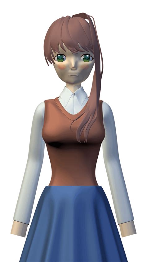 Wip A 3d Model Of Monika Rddlc