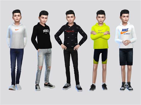 The Sims Resource Nike Athletic Sweatshirts Boys