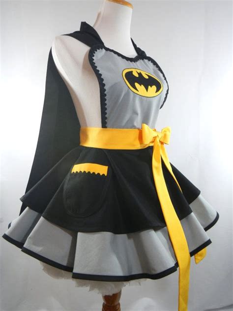 Classic Batman Costume Apron Bat Girl Cosplay Apron Superhero