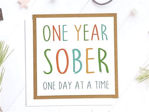 Sobriety Card Recovery Card Sober Card Sobriety Sobriety Etsy Uk