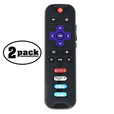 2 Pack Replacement 50up130 Roku Smart Tv Remote Control For Tcl Tv