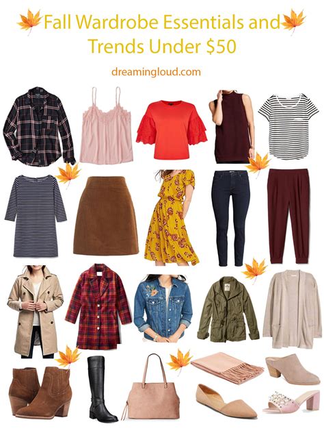 Fall Essentials And Trends Fashion Dreaming Loud