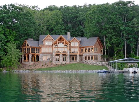 Luxury Lake Retreat Architectural Designs House Plan 26600gg Rustic