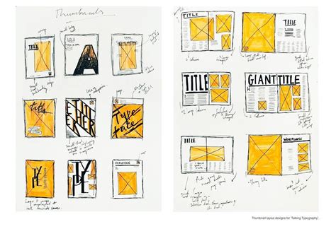 Thumbnail Layout Designs Sketchbook 💛 Layout Design Zine Design