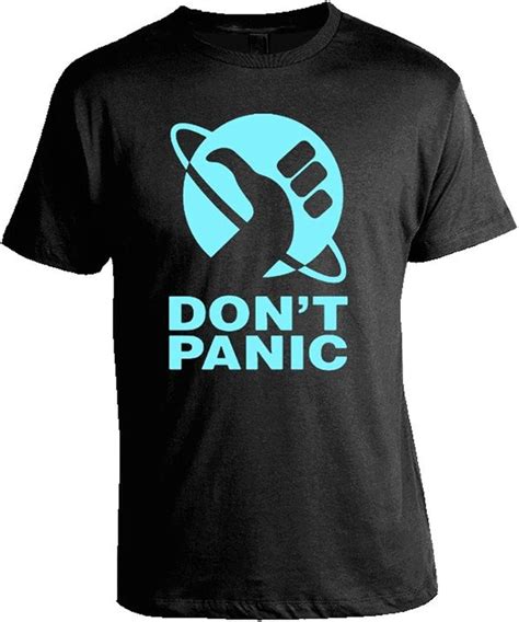 Hitchhikers Guide To The Galaxy Tees Don T Panic T Shirt 2926 Seknovelty