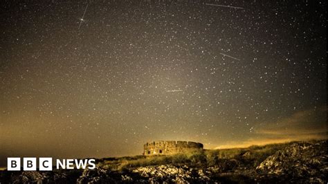 Perseids Meteor Shower Captured Above Isle Of Man Bbc News
