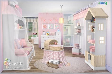 My Sims 4 Blog Candy Covered Kids Room Set By Simcredible Designs