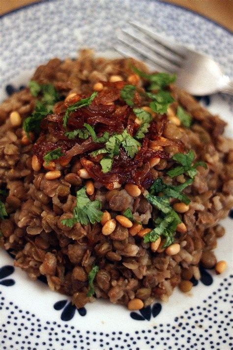 Mujadara Lebanese Lentils Rice And Caramelized Onions Dvin Դվին