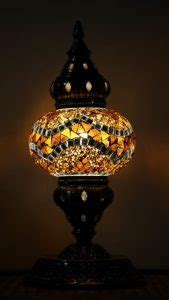 Turkish Mosaic Table Lamp Medium Rustic Brown Nirvana Eastern Imports