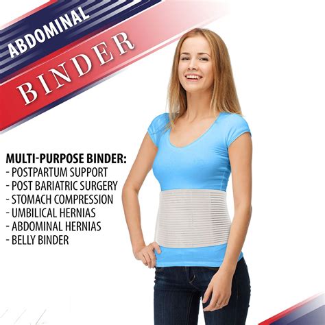 Hernia Belt For Men And Women Beige Abdominal Binder Belly Band For