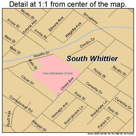 South Whittier California Street Map 0673430