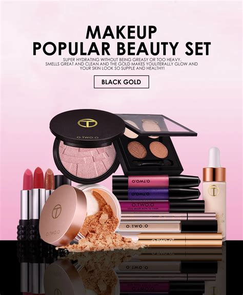 Otwo O Branded Makeup Set Cosmetic Kit T Box Manufacturer Professional Make Up Set For