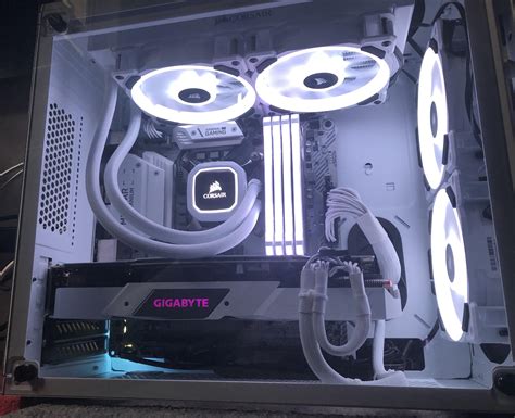 Fell In Love With The Corsair White Pc Build Template When I First Saw