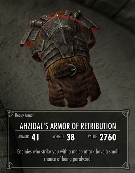 You are thane of whiterun, and can purchase housing in that city. Ahzidal's Armor of Retribution | Legacy of the Dragonborn | FANDOM powered by Wikia