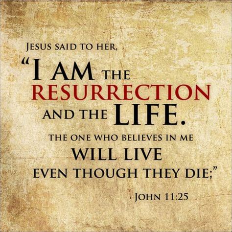 John 1125 Niv Jesus Said To Her “i Am The Resurrection And The