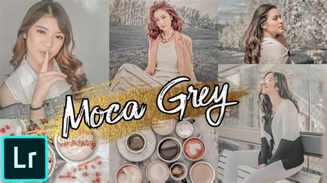 These pink photo filters will give you the aesthetic instagram feed. Tutorial Lightroom - Moca Grey Emotion Preset - YouTube