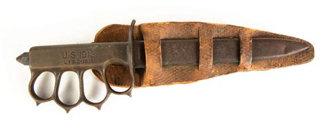 1918 Lfand C Brass Knuckle Trench Knife Cottone Auctions