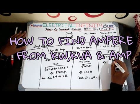 Just enter the values & get results! How to Convert KW to AMP , KVA to AMP , HP to AMP for 3 ...