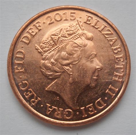 1 Penny 2015 Elizabeth Ii 1952 2022 Great Britain Coin 36985