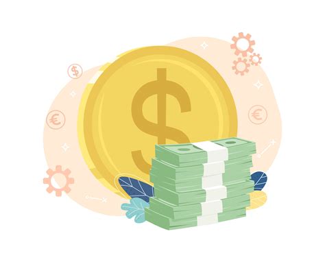 Good salary flat concept vector illustration. Employee compensation