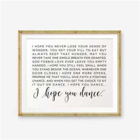 I Hope You Dance Lyrics Printable I Hope You Dance Lyrics