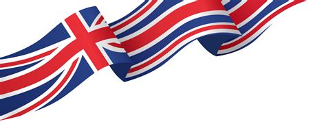 Waving Flag Of Uk Isolated On Png Or Transparent Backgroundsymbols Of