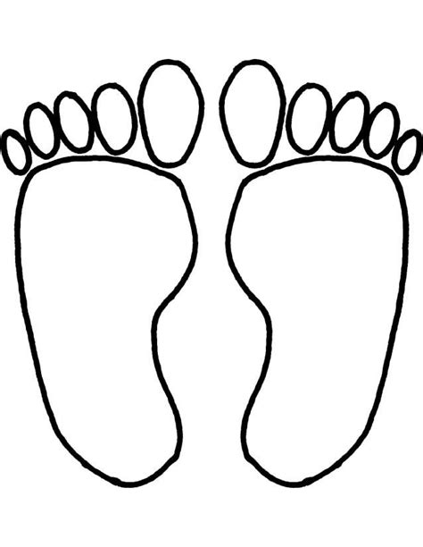 Printable Coloring Pages Of Feet