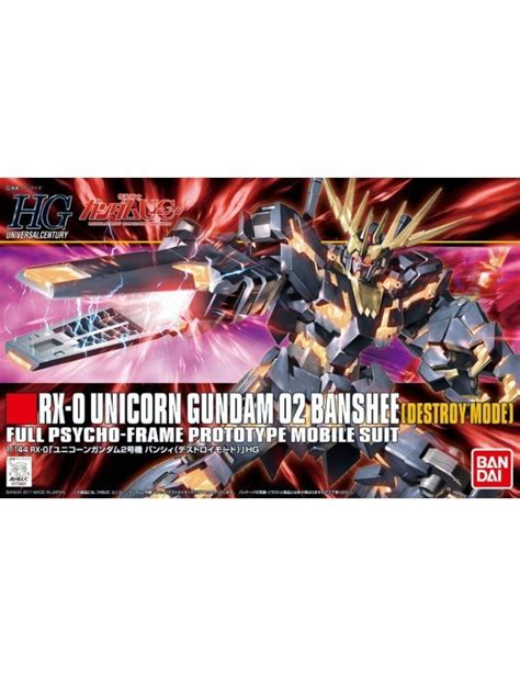 Rx 0 Unicorn Gundam 02 Banshee Destroy Mode Bandai