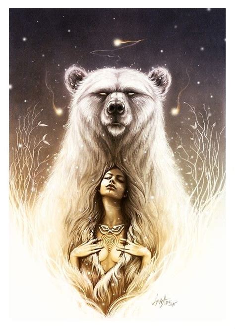 Bear Spirit Poster By Lorenassisi Spirit Animal Art Bear Art Bear