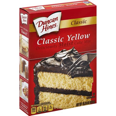 Duncan Hines Classic Yellow Cake Mix Cake And Cupcake Mix Reasors