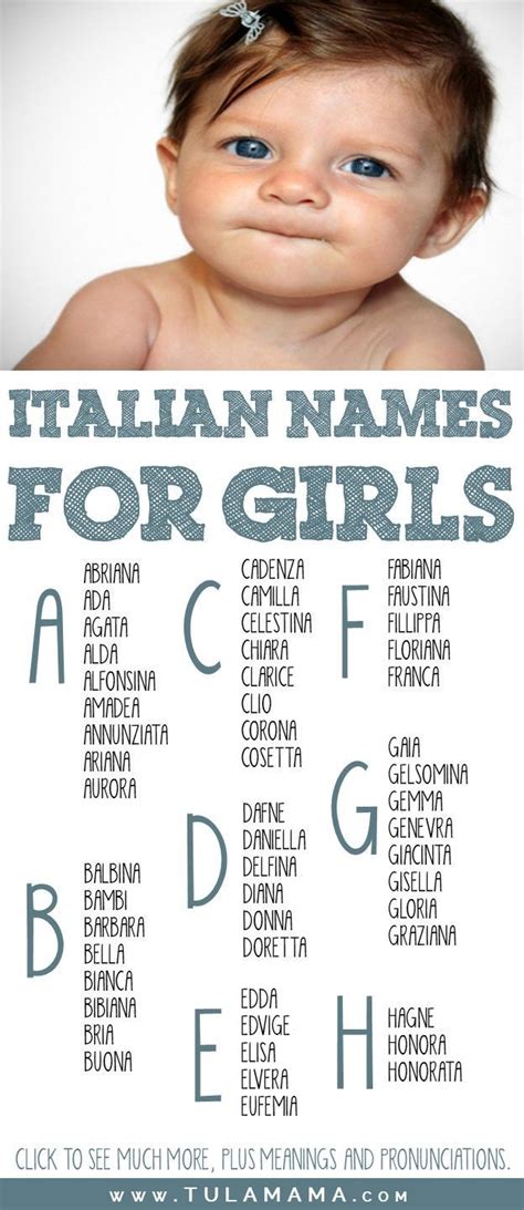 A Comprehensive List Of Beautiful Italian Names To Choose From Italian Girl Names Italian