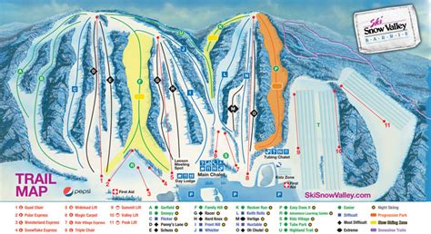 Ski Snow Valley Trail Map