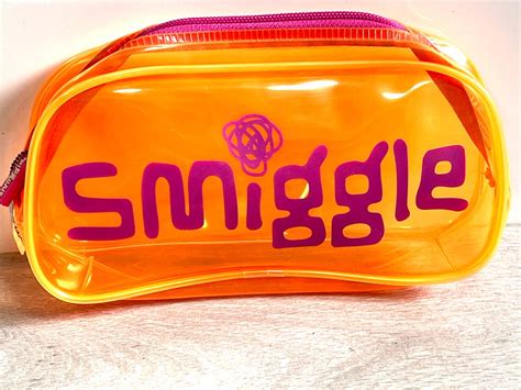 Smiggle Zipper Transparent Pencil Case Hobbies And Toys Stationery