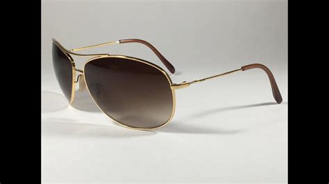 New Authentic Ray Ban Aviator Pilot Sunglasses Gold Brown Gradient Lens Rb3454l Youtube