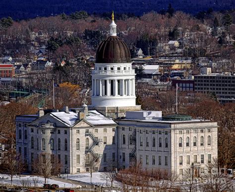 Maine State Capitol In Augusta Photograph By Olivier Le Queinec Pixels