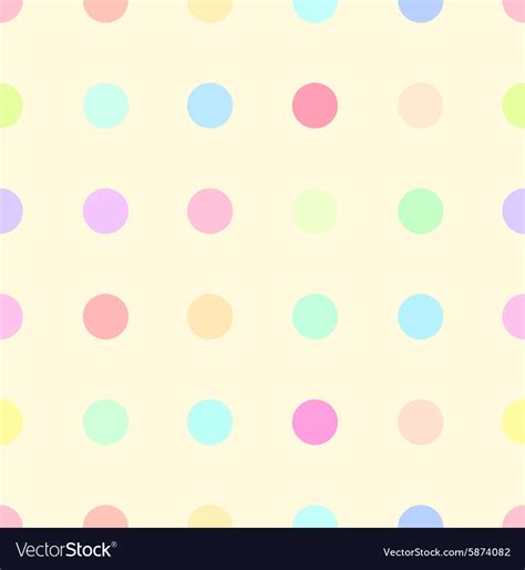 Cute Pastel Rainbow Or Colorful Polka Background Vector Image