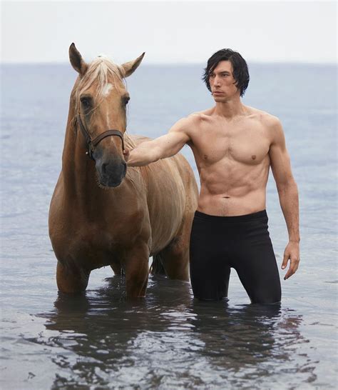 Adam Driver Gets Back On The Horse — In All His Shirtless Glory — For