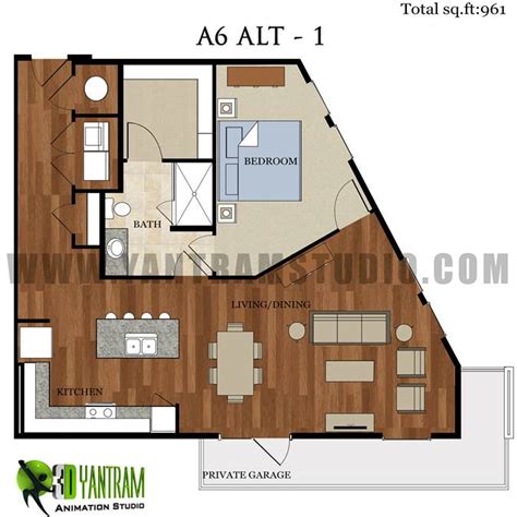 3d Floor Plan Design Yantram Studio 3d Architectural Animation