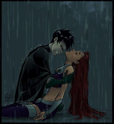 Robin X Starfire Robstar Ok This Makes Me Want To Cry Here Come The Waterworks