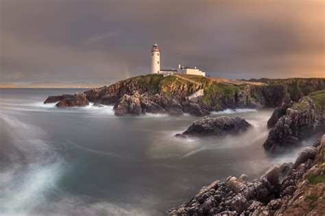 Fanad Lighthouse In The Evening County Donegal Ireland