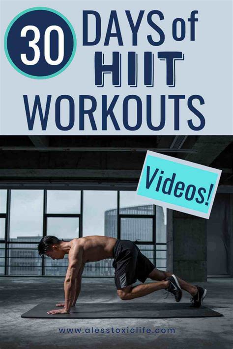 30 Days Of Hiit High Intensity Interval Training At Home Workouta
