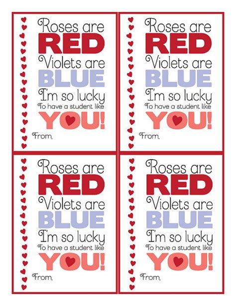 Valentine heart printable lacing cards pin1.7kfacebooktweet printable lacing cards with hearts for valentine's day. Valentines Card for Student- From Teacher-Digital Printable- Letter size paper-Instant Download ...